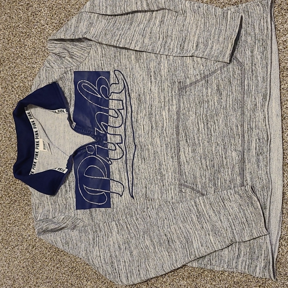 PINK Quarter Zip Crewneck